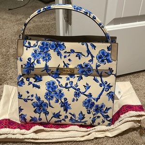 Beautiful Tory Burch Lee Radziwill printed Double Bag